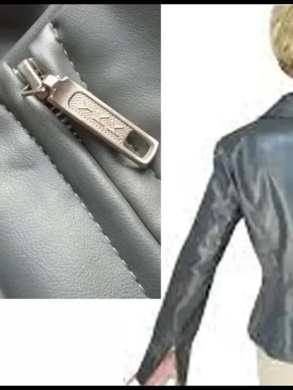 Vegan Leather Jacket with Eclectic Multicolor  Art Hobo Chic Edgy OOAK Unique - Picture 13 of 13